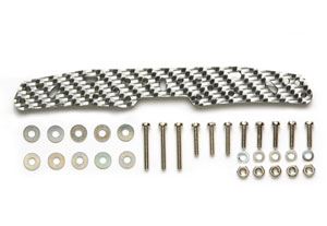 ミニ四駆 HG カーボン マルチワイドステー シルバー 3mm 10枚 ミニ四駆パーツ HGカーボン マルチワイドステー(シルバー/3mm)【限定