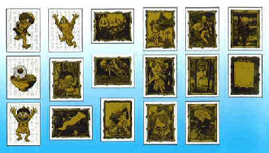 カバヤ　ゲゲゲの鬼太郎　蒔絵調ステッカー　シール　シークレット4種含む全1７種