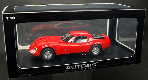 ダイキャスト・モデルカー 1/18 アルファロメオ TZ2 1965 （レッド
