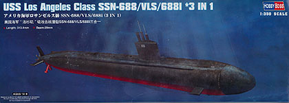 【中古】1/350 潜水艦シリーズ アメリカ海軍ロサンゼルス級 SSN-688/VLS/688i プラモデル[ホビーボス]