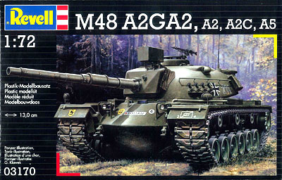 ドイツ・レベル プラモデル 1/72 M48 A2/GA2 A2 A2C A5[ハセガワ