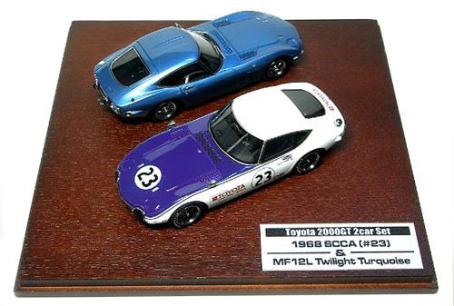 MIRAGE ダイキャストモデル 1/43 トヨタ 2000GT(＃23) 1968 SCCA 