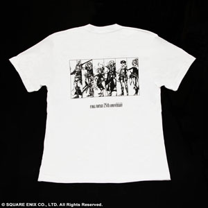 ファイナルファンタジー 25周年記念 Tシャツ/白-メンズL[スクウェア 