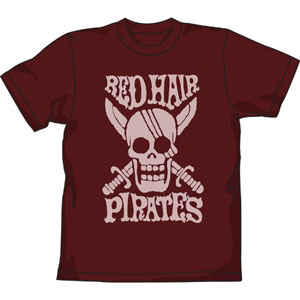 From Tv Animation ワンピース 赤髪海賊団ｔシャツ バーガンディ S 再販 コスパ 在庫切れ