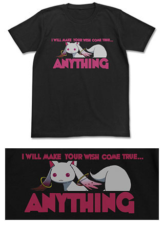 魔法少女まどか☆マギカ キュゥべえ Ｔシャツ/ブラック-M（再販）[コスパ]《０９月予約》
