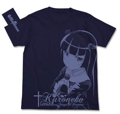 俺の妹がこんなに可愛いわけがない 黒猫 フルグラフィックtシャツ 五