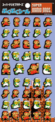 スーパーマリオブラザーズ ぷくぷくシール マリオ＆ルイージ[エンスカイ]《在庫切れ》