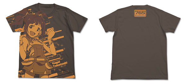 THE IDOLM＠STER(アイドルマスター) アニメ 高槻やよい オールプリントＴシャツ/チャコール-XL（再販）[コスパ]《在庫切れ》
