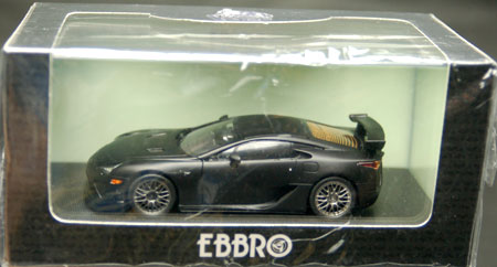 1/43 エブロ　レジンモデル　レクサス　LFA　ミニカー　ブラック 1/43 Lexus LFA Nurburgring Package F.ブラック[EBBRO]【同梱