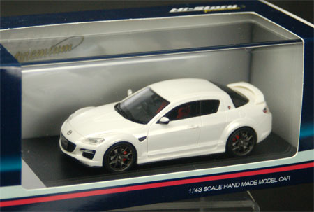 レジン製 1/43 クリスタルホワイトパールマイカ マツダ RX-8 スピリットR(2012)[ハイストーリー]《在庫切れ》