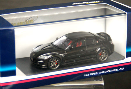 レジン製 1/43 スパークリングブラックマイカ マツダ RX-8 スピリットR