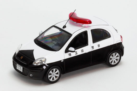 レイズ モデルカー 1/43 日産 マーチ (K13) 2011 埼玉県警察所轄署小型警ら車両[ヒコセブン]《在庫切れ》