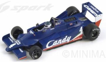 スパーク レジンモデルカー 1/43 ティレル 009 1979年 イギリスGP 3位 ＃4 Jean-Pierre Jarier[国際貿易]《在庫切れ》