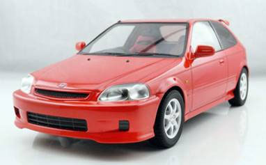 ホンダシビックタイプR(EK9)レッド イグニッションモデル 1/18 ホンダ シビック (EK9) タイプR