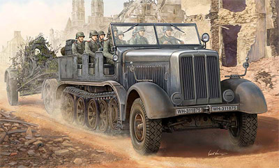 トランペッター 1/35 ドイツ軍 12t重砲兵ハーフトラック プラモデル 1/35 ドイツ軍 Sd.kfz.8 12t重ハーフトラック プラモデル