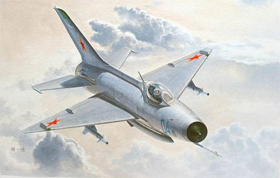 1/48 MiG-21 F-13/J-7 プラモデル[トランペッターモデル]《在庫切れ》