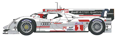 マルチメディアキット 1/24 アウディR18 e-tron クアトロ #1/#2 LM24 2012[STUDIO27]《在庫切れ》