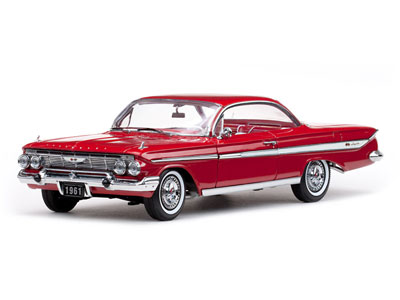 サンスター モデルカー 1/18 1961年 シボレー インパラスポーツ クーペ