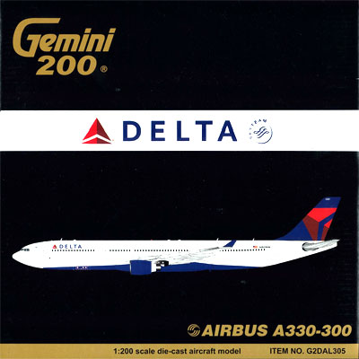 直営限定1/200　ジェミニ　デルタ航空　A330-300 民間航空機