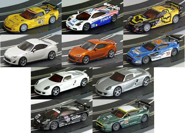 スロットカー Dslot43 スペアボディ 1/43 新製品アソートセット(10台