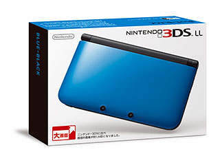ニンテンドー3DS LL ブルー×ブラック　箱付き　取り扱い説明書あり　任天堂 ニンテンドー3DS LL ブルー×ブラック 箱付き 取り扱い説明書あり 任天堂