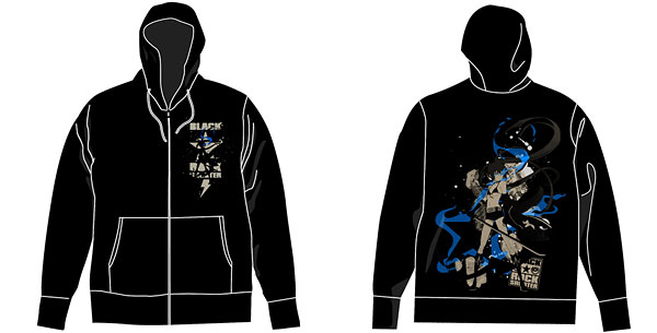 ブラック★ロックシューター BRS天竺パーカー/ブラック-L（再販）[コスパ]《在庫切れ》