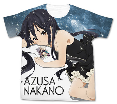 映画けいおん！ 中野梓 フルグラフィックTシャツ/ホワイト-XL