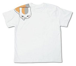 夏目友人帳 Ｔシャツ 肩乗りニャンコ先生-S[ペンギンパレード]《在庫切れ》