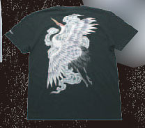 龍が如く5xCROPPED HEADS Tシャツ 鶴Ver. (カラー：BLK)-L[リペアー