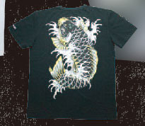 龍が如く5xCROPPED HEADS Tシャツ 鯉Ver. (カラー：BLK)-XL[リペアー