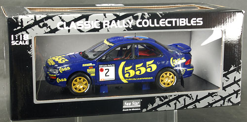 サンスター モデルカー 1/18 スバルインプレッサ555 - #2A.Vatanen/B 