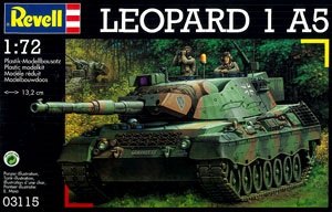 1/72 レオパルド 1A5 戦車 プラモデル（再販）[ドイツレベル]《在庫切れ》