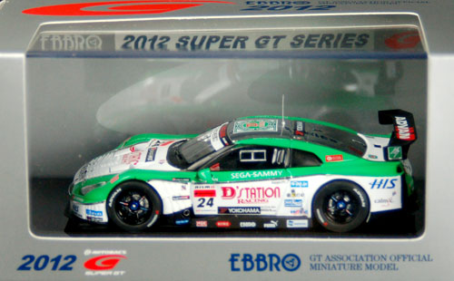モデルカー 1/43 D'station ADVAN GT-R SUPER GT500 2012 No.24[EBBRO
