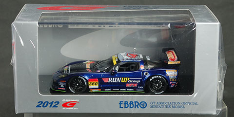 レジンモデルカー 1/43 RUNUP CORVETTE SUPER GT300 2012 No.360[EBBRO