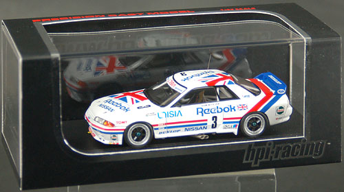 HPI モデルカー 1/43 Reebok Skyline GT-R (＃3) 1991 JTC Tukuba