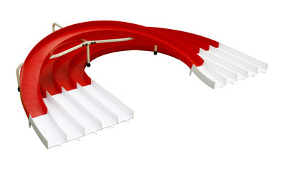 ミニ四駆5レーンサーキット レーンチェンジセット[タミヤ]【同梱不可