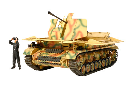 1/48 ミリタリーミニチュアシリーズ No.73 ドイツIV号対空自走砲 メーベルワーゲン (3.7cm Flak43搭載型) プラモデル[タミヤ]《在庫切れ》