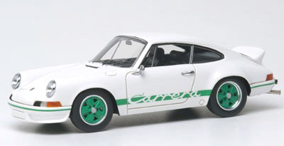 ハンドメイド モデルカー 1/43 ポルシェ911 カレラ RS 2.7 1973 ホワイト/グリーンストライプ