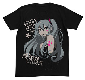 初音ミク CHAN×CO ver. STAR Ｔシャツ/ブラック-XL（再販）[コスパ]《在庫切れ》