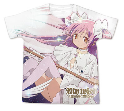 魔法少女まどか☆マギカ アルティメットまどか フルグラフィックＴシャツ/ホワイト-M[コスパ]