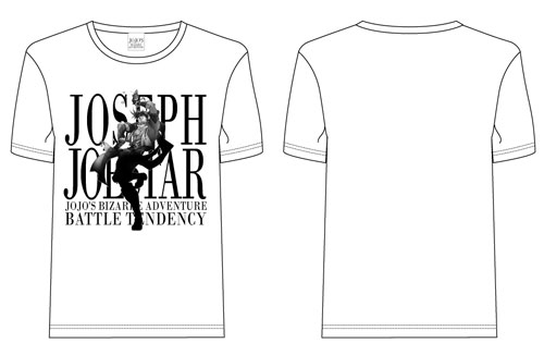 ジョジョの奇妙な冒険 ジョセフ・ジョースター Tシャツ ホワイトM[スリーシックスティ]《在庫切れ》