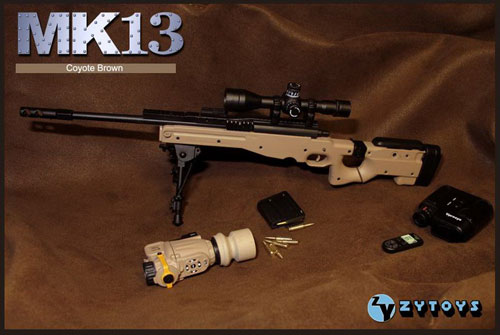 ZY-TOYS 1/6 MK13スナイパーライフル / コヨーテブラウン(ZY-8034A) （ドール用小物）[ZY-TOYS]《在庫切れ》