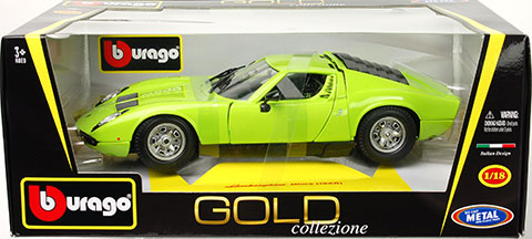 ブラゴ 1/18 ランボルギーニ ミウラ (1968) グリーン[京商]《在庫切れ》