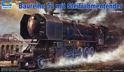 トランペッター　1/35 ドイツ軍用蒸気機関車模型・プラモデル