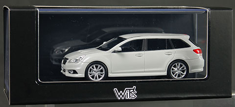 完成レジンモデル 1/43 レガシー ツーリングワゴン 2.0GT DIT サテンホワイト・パール[WIT’S]《在庫切れ》