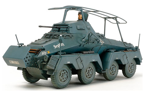 1/48 ミリタリーミニチュアシリーズ No.74 ドイツ 8輪重装甲車 Sd.Kfz.232 プラモデル