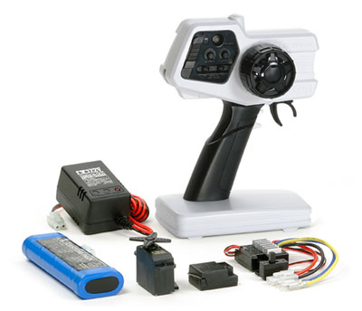 ファインスペック 2.4G 電動RCドライブセット〈ホワイト