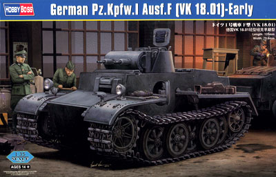 希少 ホビーボス 1/35 ドイツI号戦車F型 VK1801 後期型 完全新品 1/35 ドイツI号戦車F型(VK1801) プラモデル[ホビーボス]《在庫切れ》