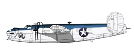 ダイキャスト完成品 1/144 PB4Y-1 リベレーター “VPB-107”[ホビーマスター]《在庫切れ》