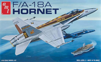 1/48 アメリカ海軍 F/A-18A ホーネット プラモデル[AMT]《在庫切れ》